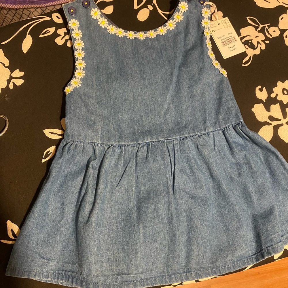 Denim with Daisy detail